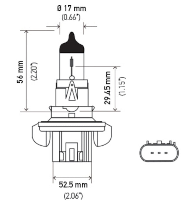 High Beam and Low Beam Daytime Running Light Bulb for Polaris 600 SwitchBack PRO-R 2014 2013 2012 P-1599712