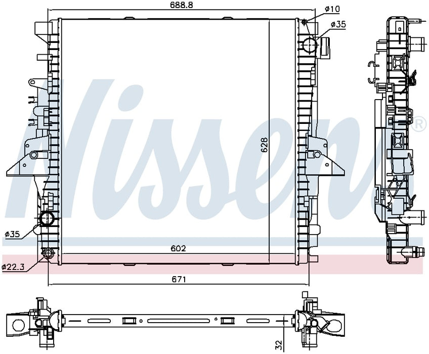 Radiator for Land Rover Range Rover Sport 5.0L V8 GAS 2013 2012 2011 2010 P-611278