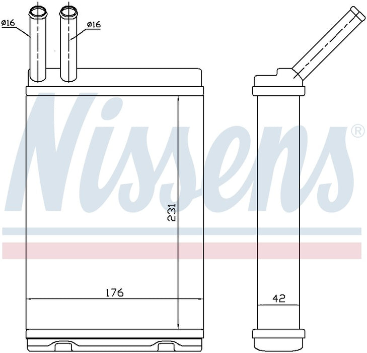 HVAC Heater Core for Volvo S90 2.9L L6 Base GAS 1998 1997 P-611713