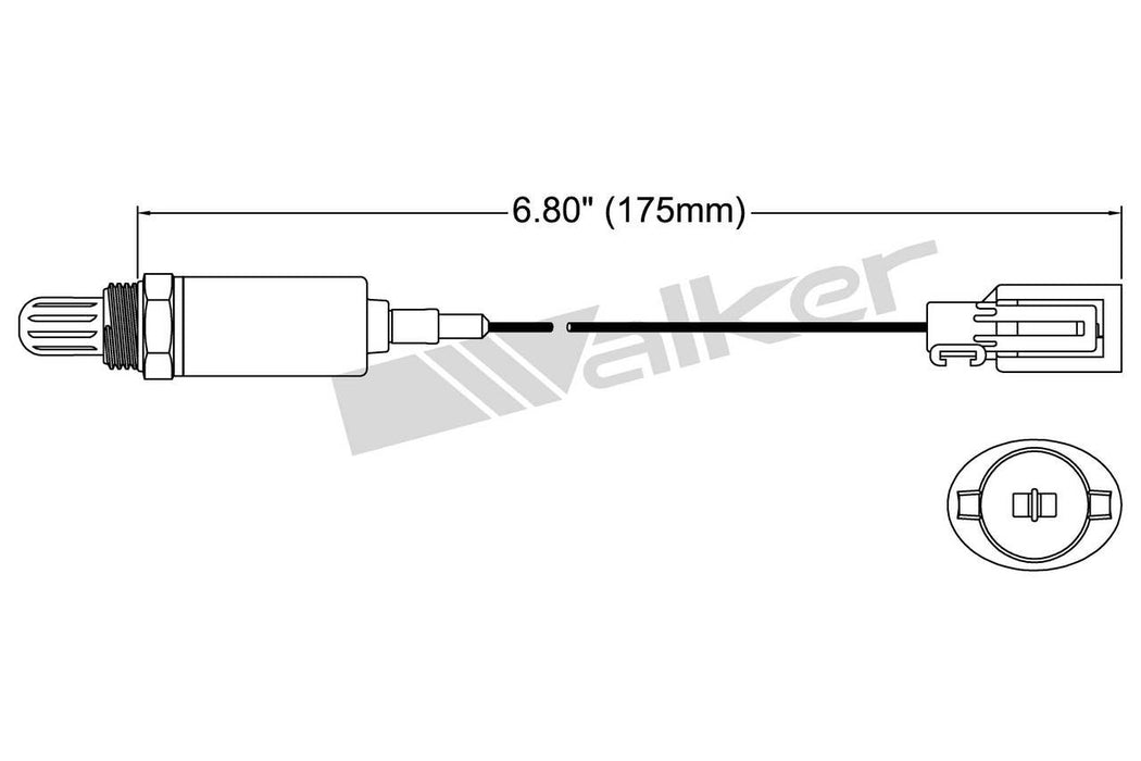 Upstream Oxygen Sensor for Ford Pinto 2.3L L4 GAS 12 VIN 1980 P-676734