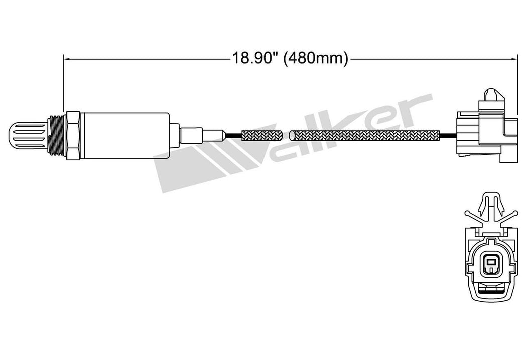 Upstream Oxygen Sensor for Ford Escort 1.8L L4 GAS 11 VIN 1994 1993 1992 1991 P-676832