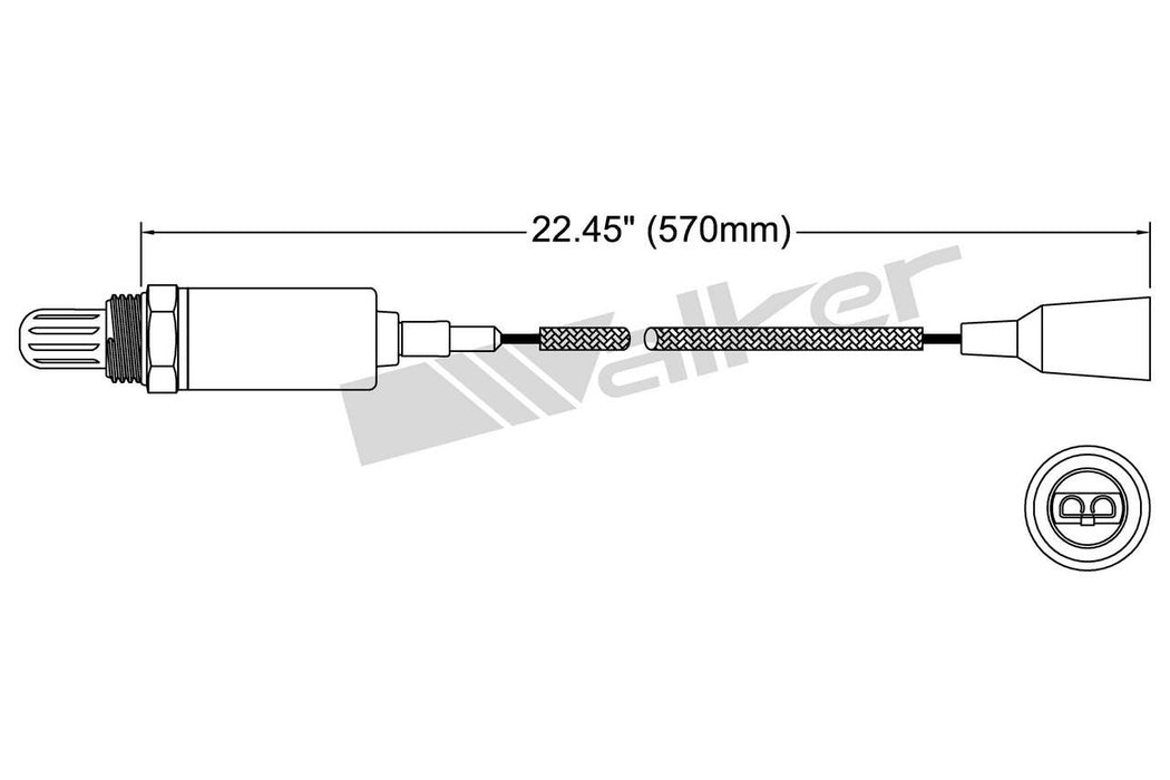 Upstream Oxygen Sensor for Renault Alliance 1.4L L4 GAS 32 VIN 1984 1983 P-676851