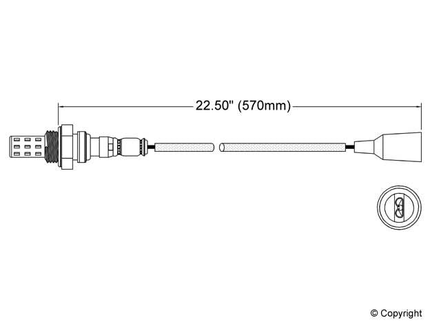 Upstream Oxygen Sensor for Volkswagen Rabbit Convertible GAS 1984 1983 1982 1981 1980 P-676873