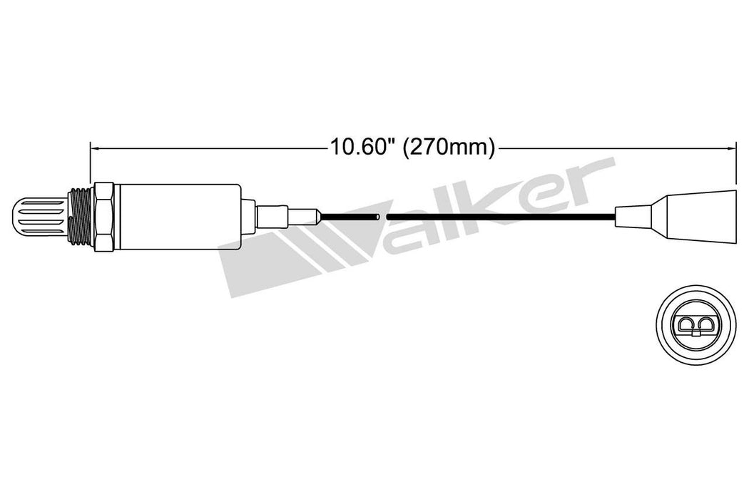 Upstream Oxygen Sensor for Nissan 720 2.4L L4 GAS 20 VIN 1986 P-676899