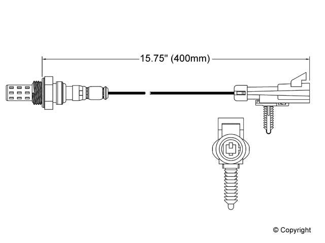 Upstream Oxygen Sensor for Saturn SC1 1.9L L4 GAS 11 VIN 2002 2001 2000 1999 1998 1997 1996 1995 P-676959