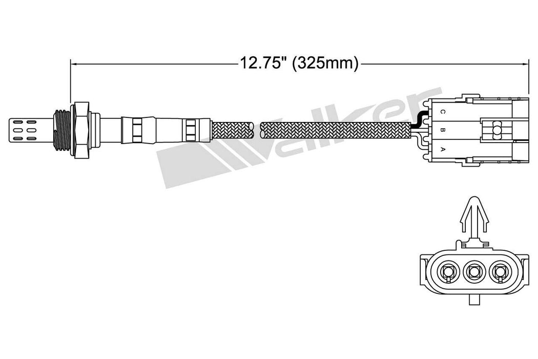 Upstream Oxygen Sensor for Dodge D150 5.2L V8 GAS 1988 P-677232