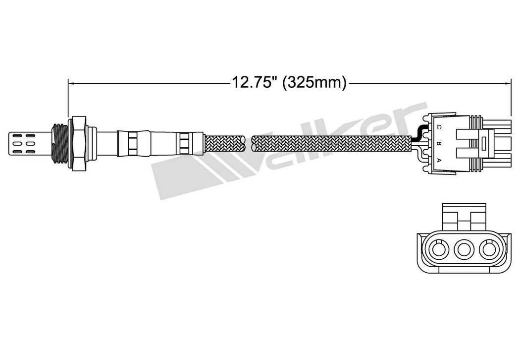 Upstream Oxygen Sensor for GMC Safari 4.3L V6 GAS 1994 1993 1992 P-677300