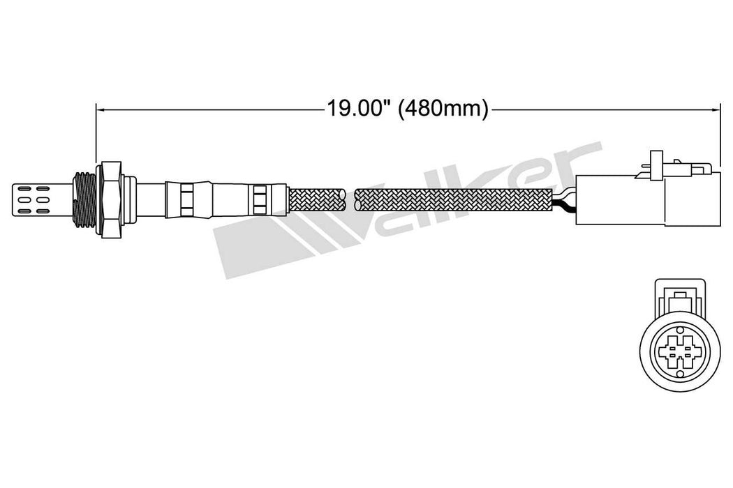 Upstream Oxygen Sensor for Ford E-250 Econoline Club Wagon GAS 29 VIN 1991 1990 1989 1988 P-677311