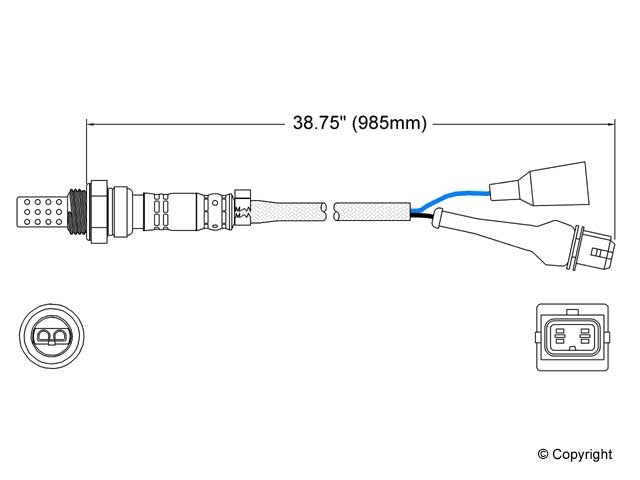 Upstream Oxygen Sensor for Volvo 244 2.3L L4 GAS 11 VIN 1987 1986 1985 1984 1983 P-677377