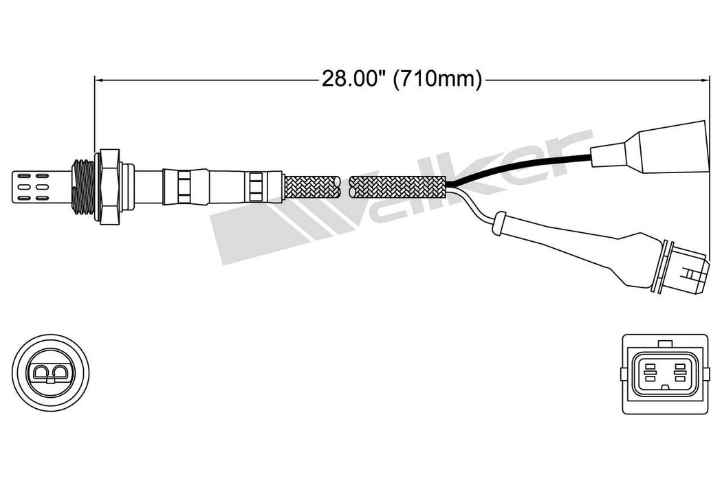 Upstream Left OR Upstream Right Oxygen Sensor for Audi 90 2.8L V6 GAS 1995 1994 1993 P-677401