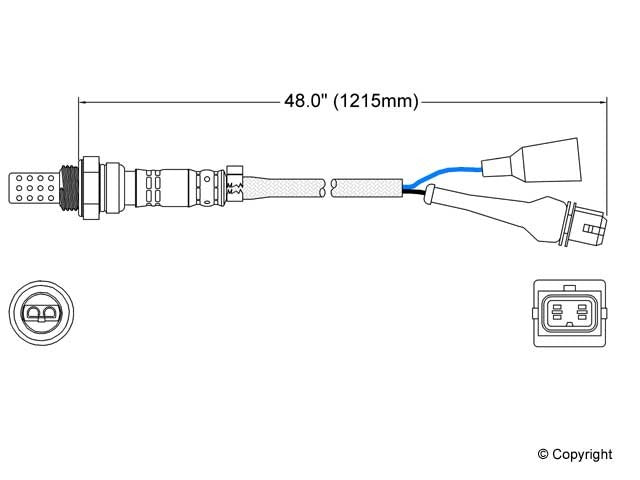 Upstream Oxygen Sensor for Volkswagen Jetta GAS 1992 1991 1990 1989 1988 1987 1986 1985 P-677463