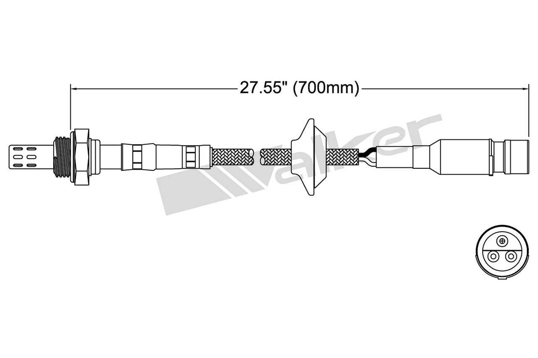 Upstream Oxygen Sensor for Porsche 911 GAS 1994 1993 1992 1991 1990 1989 1988 1987 1986 P-677469