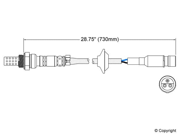 Upstream Oxygen Sensor for Porsche 911 GAS 1994 1993 1992 1991 1990 1989 1988 1987 1986 P-677469