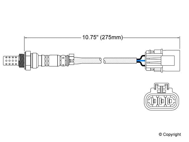 Upstream Oxygen Sensor for Nissan 300ZX 3.0L V6 GAS 27 VIN 1989 1988 1987 1986 1985 1984 P-677489