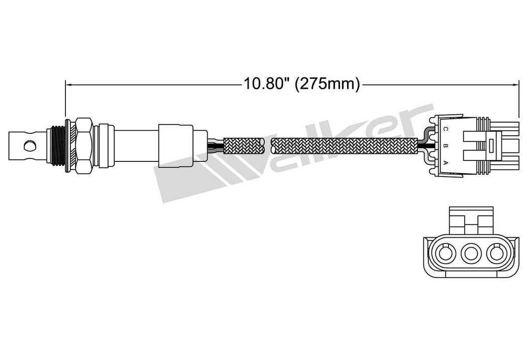 Upstream Oxygen Sensor for Jeep Cherokee 2.5L L4 GAS 1990 1989 1988 1987 P-677594