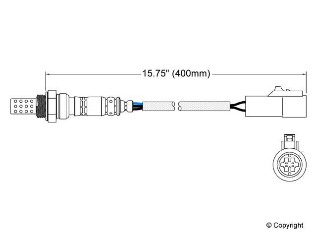 Downstream OR Upstream Oxygen Sensor for Mazda B2300 2.3L L4 GAS 2007 2006 2005 2004 2003 2002 2001 1997 1996 1995 1994 P-677702