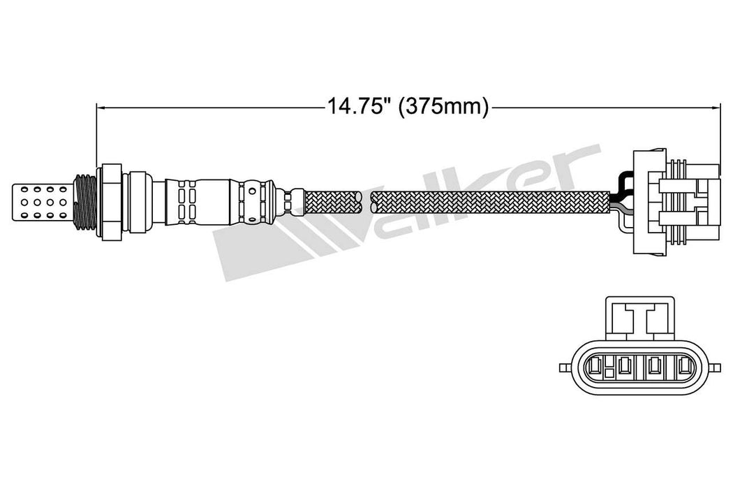 Upstream Left OR Upstream Right Oxygen Sensor for Chevrolet Express 3500 2002 2001 2000 1999 1998 1997 1996 P-678031