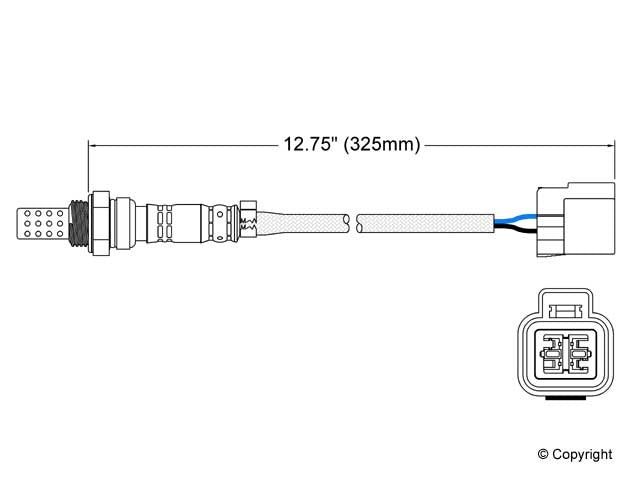 Upstream Oxygen Sensor for Mitsubishi Mirage 1.5L L4 GAS 1996 1995 1994 1993 P-678061