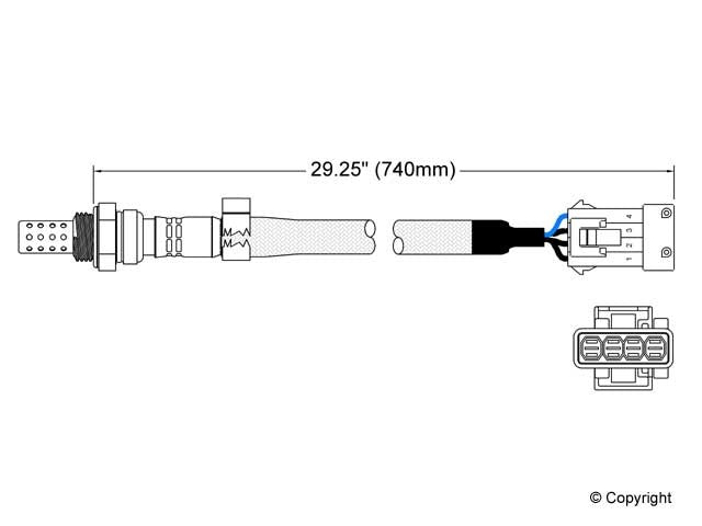 Upstream Oxygen Sensor for Volvo C70 GAS 1998 P-679093