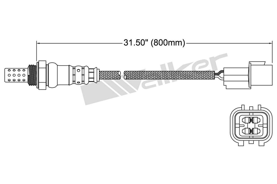 Upstream Rear Oxygen Sensor for Mitsubishi 3000GT 3.0L V6 GAS 1999 1998 1997 1996 1995 1994 1993 1992 1991 P-679288