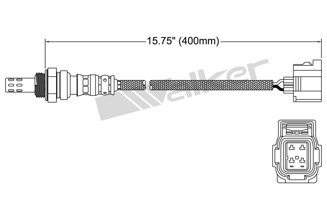 Downstream OR Downstream Left OR Downstream Right OR Upstream OR Upstream Left OR Upstream Right Oxygen Sensor for Jeep Wrangler GAS - Walker 250-24253