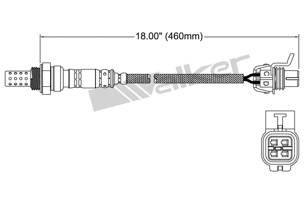 Downstream Left OR Downstream Right Oxygen Sensor for GMC Sierra 2500 HD 6.0L V8 GAS 26 VIN 2007 P-679518