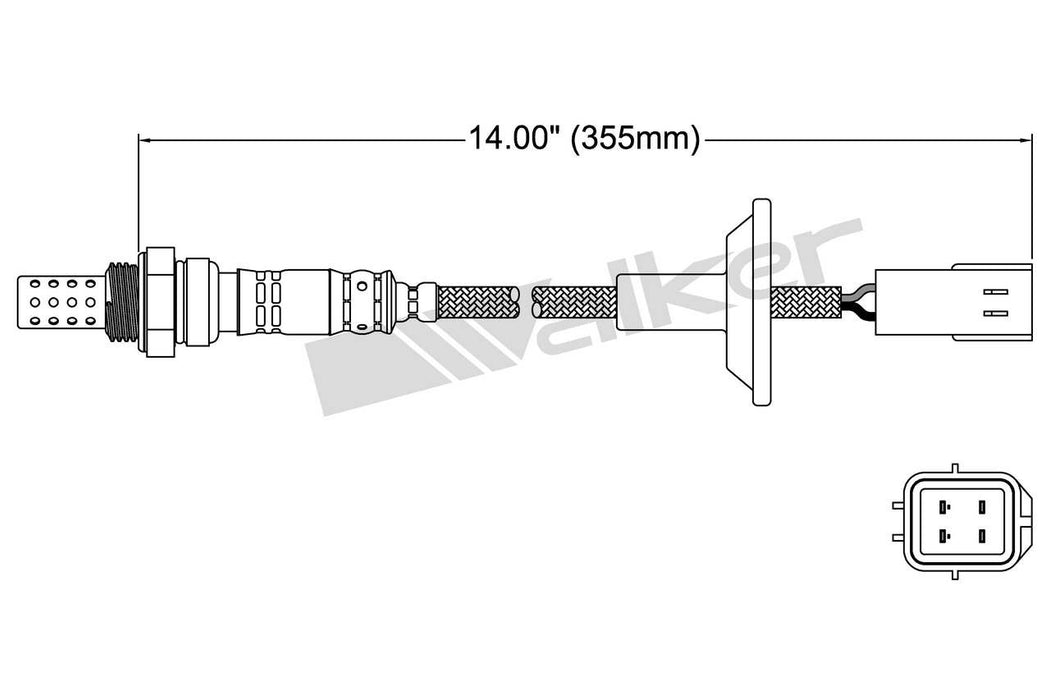 Downstream Oxygen Sensor for Mazda Protege 1.8L L4 GAS 1998 1997 1996 1995 P-679631