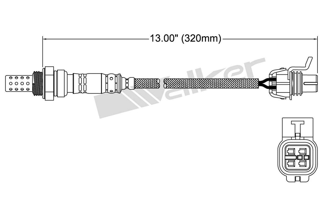 Downstream Oxygen Sensor for Pontiac Aztek 3.4L V6 GAS 32 VIN 2004 2003 2002 2001 P-679804