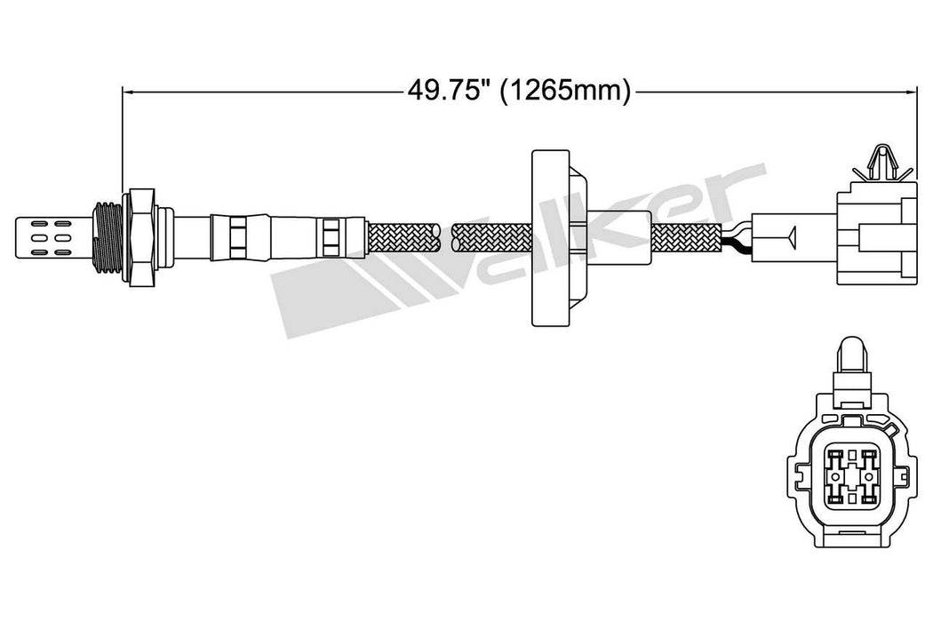 Downstream Oxygen Sensor for Nissan Frontier 2.4L L4 GAS 2000 1999 1998 P-680154