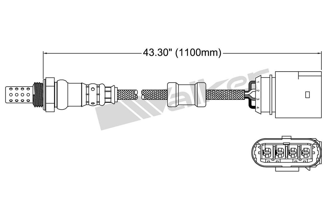 Upstream Oxygen Sensor for Volkswagen Jetta GAS 2001 2000 1999 P-681264