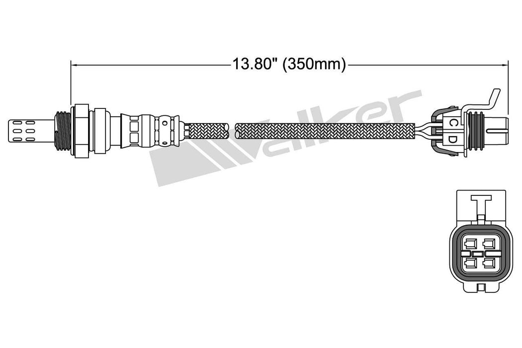 Downstream Left OR Downstream Right Oxygen Sensor for Isuzu Ascender 5.3L V8 GAS 2005 2004 2003 P-681550