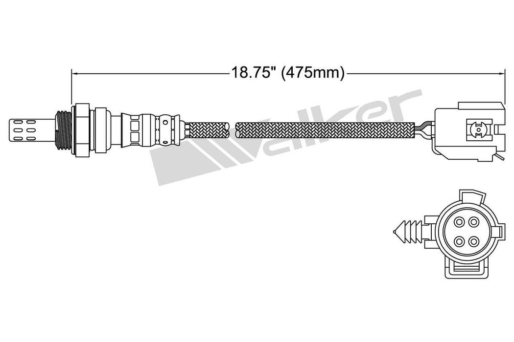 Upstream Oxygen Sensor for Dodge Grand Caravan 2.4L L4 GAS 13 VIN 1997 1996 P-681751