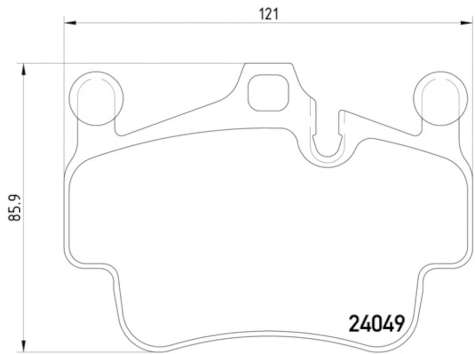 Front OR Rear Disc Brake Pad Set for Porsche 911 2012 2011 2010 2009 2008 2007 2006 - Pagid 355014161