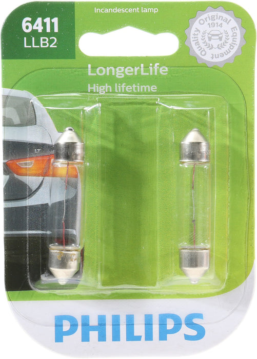 Dome Light Bulb for Volvo XC70 2016 2015 2014 2013 2012 2011 2010 2009 2008 2007 2006 2005 2004 2003 - Phillips 6411LLB2