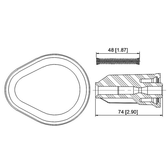 Direct Ignition Coil Boot for Hummer H3 2006 P-1007733