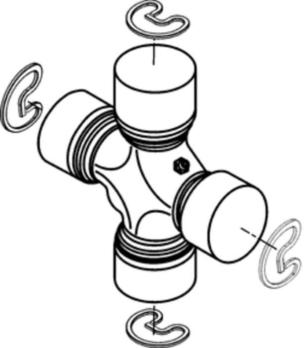 Front Driveshaft at Front Axle OR Front Driveshaft at Transfer Case OR Rear Driveshaft at Rear Axle OR Rear Driveshaft at Transmission Universal Joint for International Scout II 4WD P-1043380