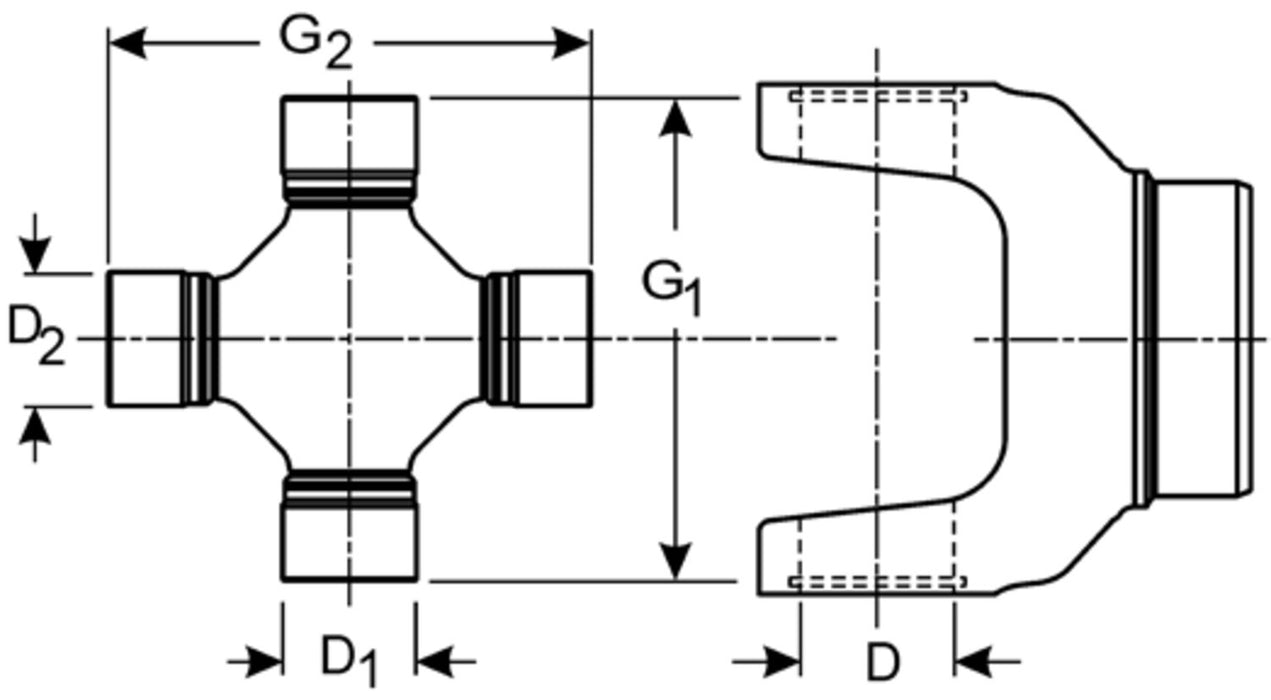 Rear Driveshaft at Rear Axle OR Rear Driveshaft at Support Bearing OR Rear Driveshaft at Transmission Universal Joint for Volvo 740 1992 P-1043518