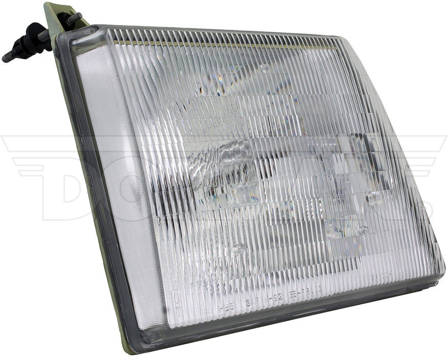 Right Headlight Assembly for Ford E-350 Econoline Club Wagon 1996 1995 1994 1993 1992 P-1064734