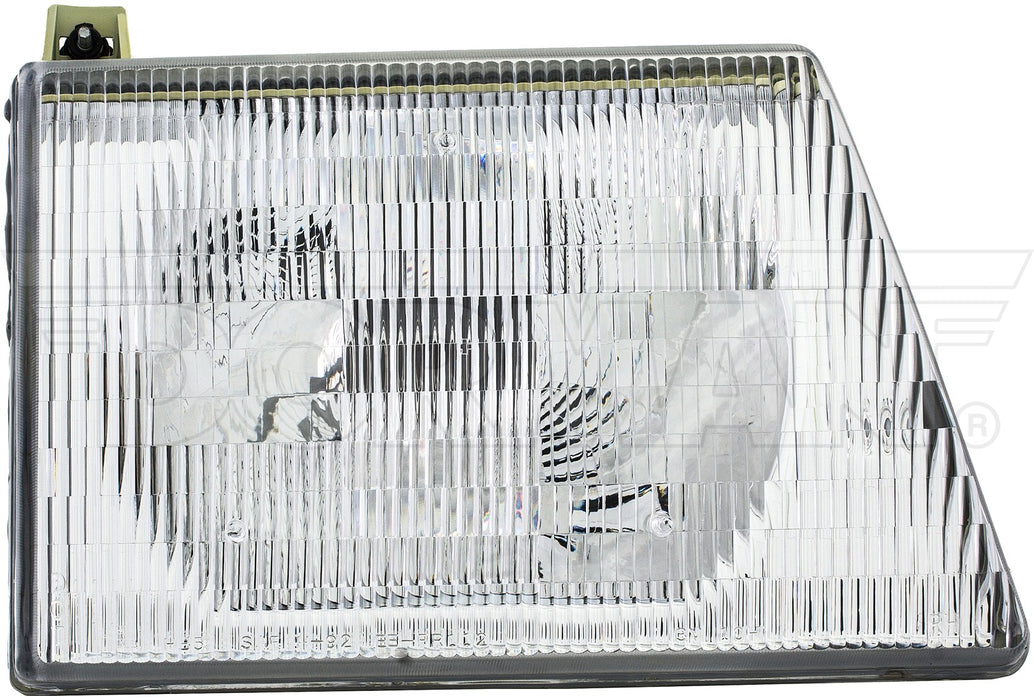 Right Headlight Assembly for Ford E-350 Econoline Club Wagon 1996 1995 1994 1993 1992 P-1064734