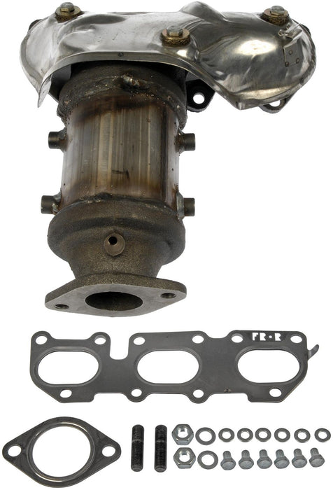 Rear Catalytic Converter with Integrated Exhaust Manifold for Hyundai Entourage 3.8L V6 2010 2009 2008 2007 P-1830345