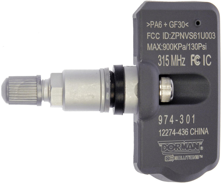 Tire Pressure Monitoring System Programmable Sensor for Acura TSX 2014 2013 2012 2011 2010 2009 2008 2007 - Dorman 974-301