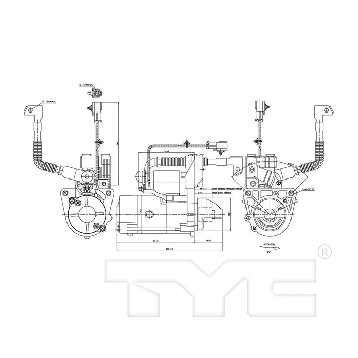 Starter Motor for Nissan Titan 5.6L V8 GAS 2011 2010 2009 2008 2007 2006 2005 2004 P-3294418