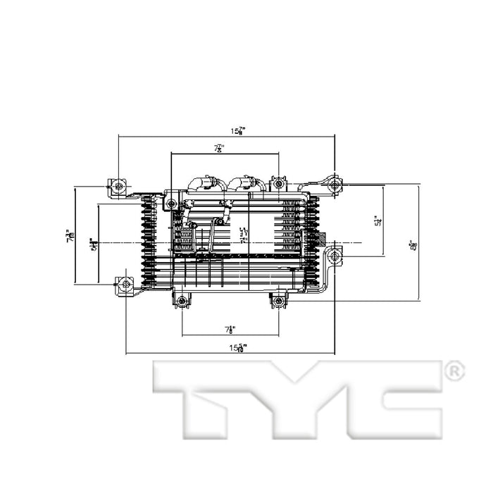 Automatic Transmission Oil Cooler for Lexus LX570 5.7L V8 Sport Utility 2021 2020 2019 2018 2017 2016 2015 2014 2013 2012 2011 2010 2009 P-3304606