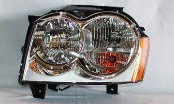 Left Headlight Assembly for Jeep Grand Cherokee Sport Utility 2007 2006 2005 P-3306848