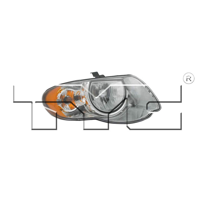 Right Headlight Assembly for Chrysler Town & Country Mini Passenger Van 2007 2006 2005 P-3306888