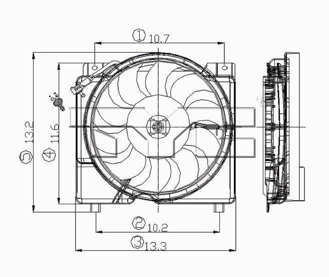 Dual Radiator and Condenser Fan Assembly for Jeep Cherokee 4.0L L6 1996 1995 P-3311232