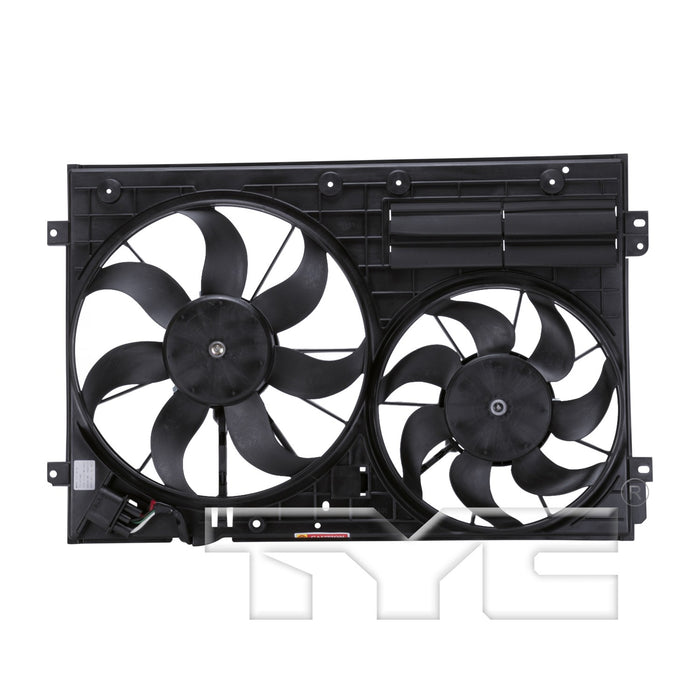 Dual Radiator and Condenser Fan Assembly for Audi A3 Quattro 2013 2012 2011 2010 2009 2008 2007 2006 P-3311349