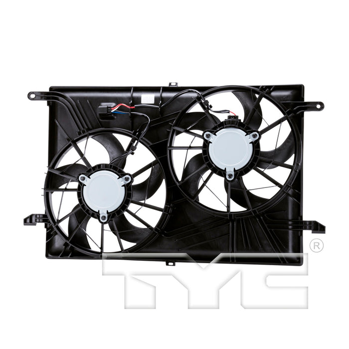 Dual Radiator and Condenser Fan Assembly for Buick Enclave 2017 2016 2015 2014 2013 2012 2011 2010 2009 2008 P-3311437