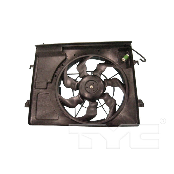 Dual Radiator and Condenser Fan Assembly for Kia Forte Automatic Transmission 2013 2012 2011 2010 P-3311528