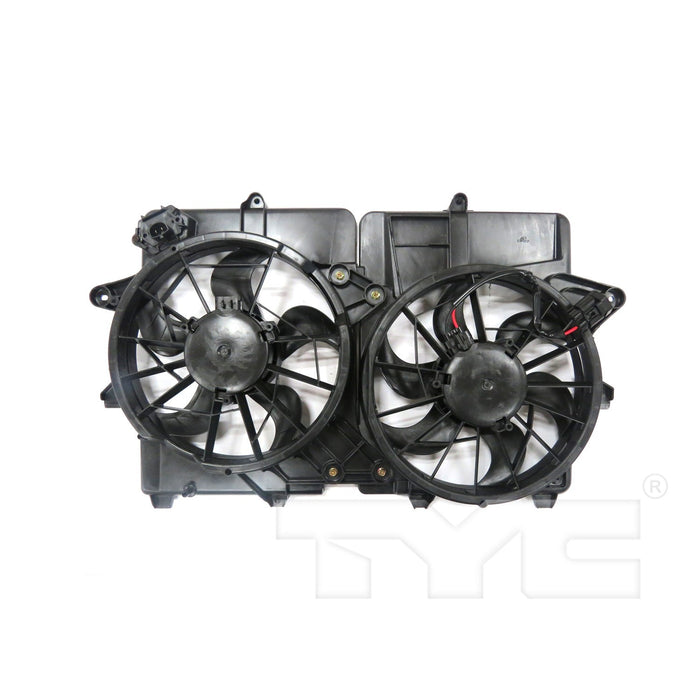 Dual Radiator and Condenser Fan Assembly for Mercury Mariner Hybrid Sport Utility 2011 2010 2009 2008 2007 2006 P-3311672